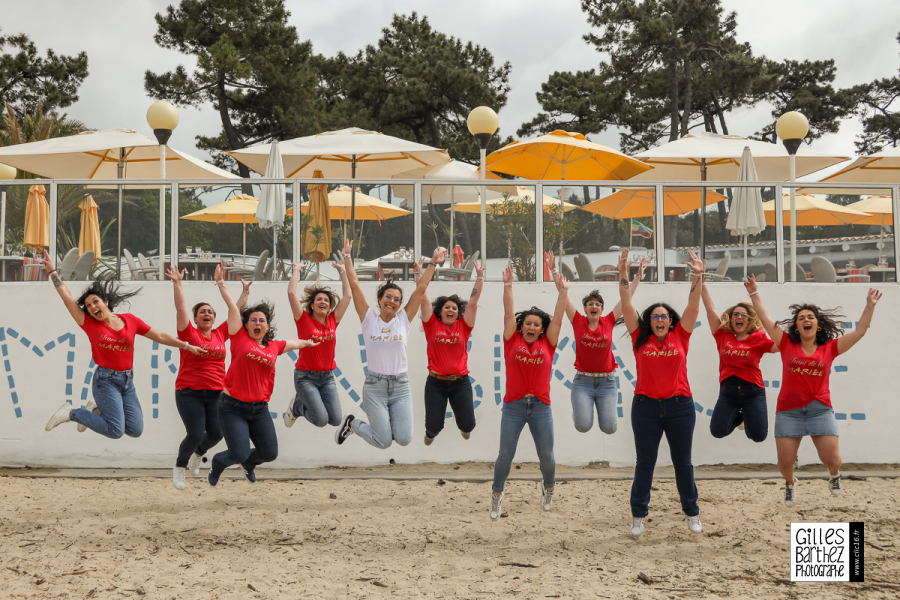 photo evjf enterrement vie de garçon plage royan maison arrosoir blanche nauzan conche conseil buren rohan saint palais sur mer charente maritime