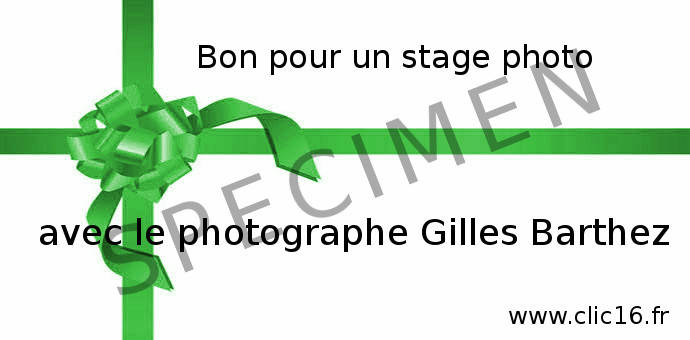 carte cadeau bon cheque voucher cours stage photo angouleme cognac charente