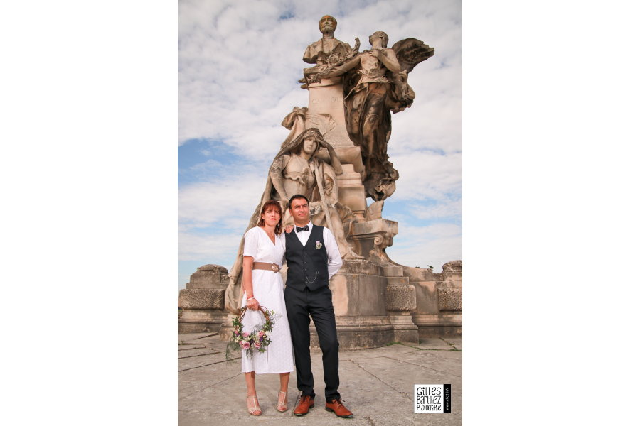 photo mariage mariés place allées new york statue sadi carnot hergé rg rené georges hugo pratt corto maltese angouleme charente pixall